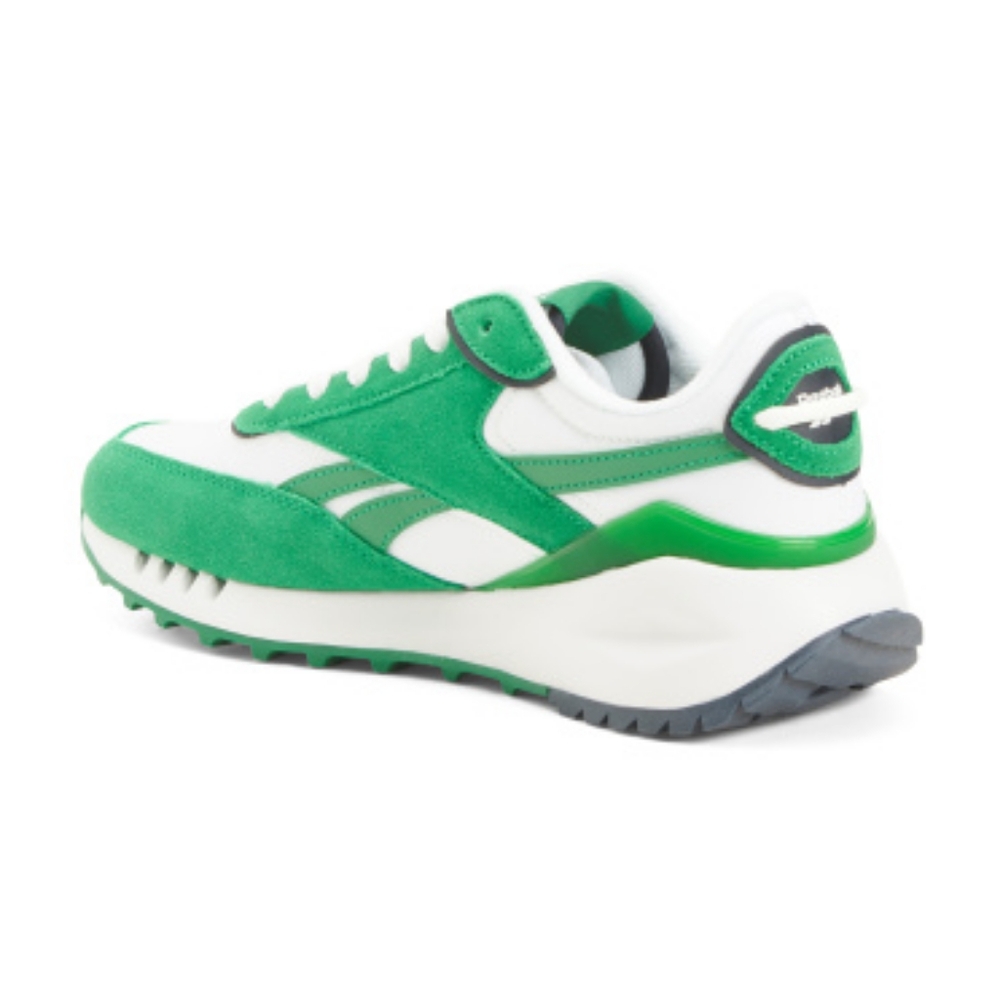 Reebok sneakers suede green and white sz. 8 - Picture 2 of 2